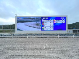 16.64m×4.64m（約680インチ） LEDサイネージ